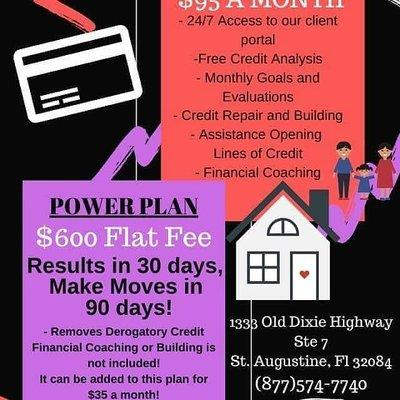 2 Credit Plans that's offered!!