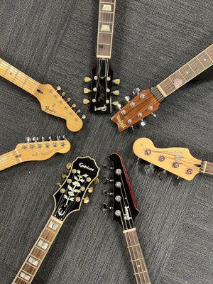 Our guitars available for use for free!