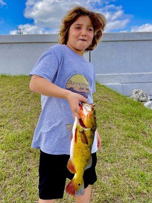 Jake with a huge Peacock Bass