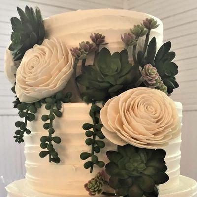 Succulent Wedding Cake