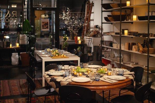 Our retail space is also available for private events.