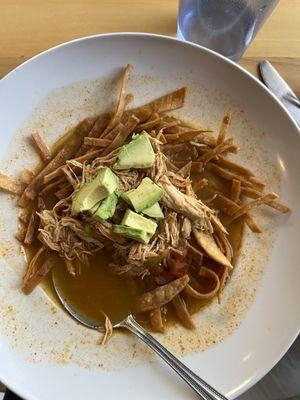 Tortilla Soup (asked for no cheese)