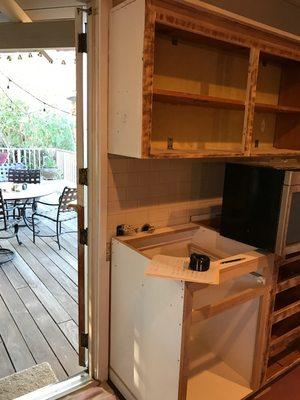 Reconfigured Cabinets per Customer Specs