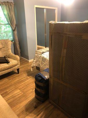 Furniture wrapped at my old house