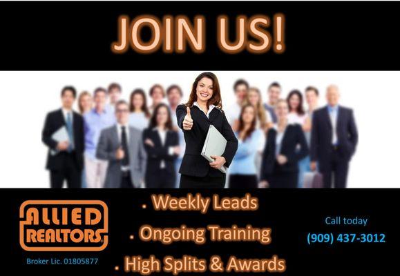 Now Hiring All Licensed Salespersons