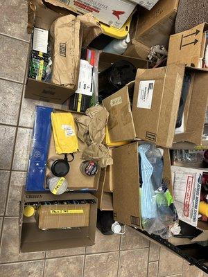 For the camera project, I did this was my ordering and organizing materials by the phase of the job.