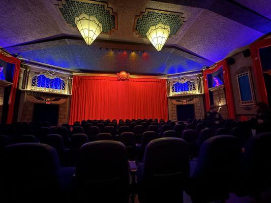 Inside the theater