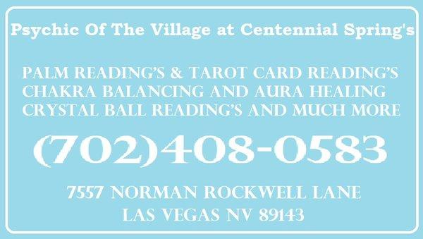 Psychic Of The Village at Centennial Springs