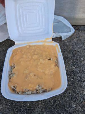 Medium boudain with cheese.