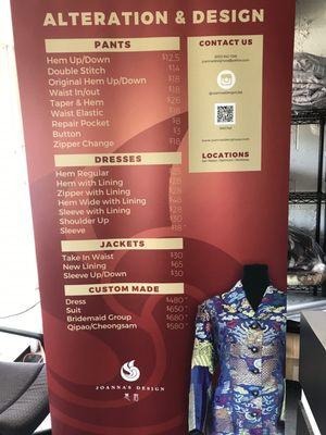 Green Cleaners has tailor services