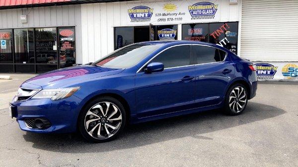 2017 Acura TL Front W/S - 50% Front Doors - 20% Back Doors - 5% Back Glass - 5%