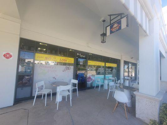 Patio and main entrance