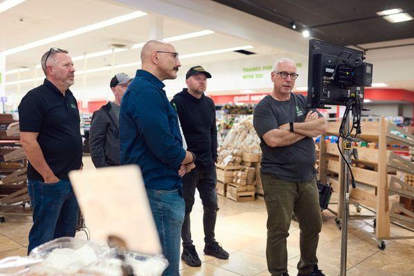 Blink Advertising on set at Giant Eagle