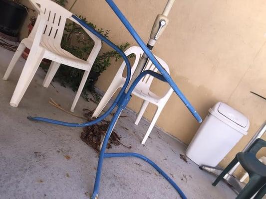 our beautiful pool furniture in prime conditions