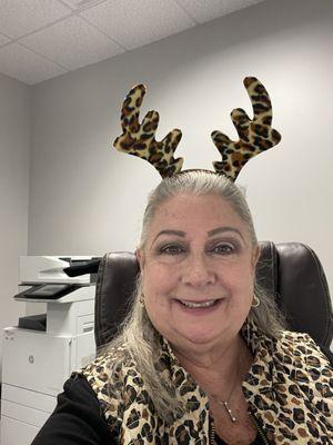 Filling in for the Receptionist-while she is on vacation.