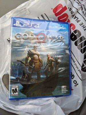 God of War for PS4. New for $39.99.