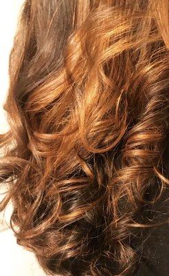 Copper Balayage