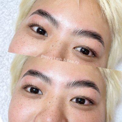 Brow lamination & lash lift