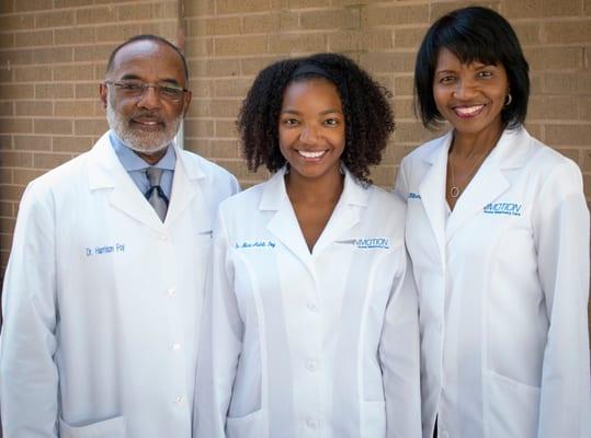 A family tradition. Introducing the latest Dr. Foy. From left to right. Drs. Harrison, Mari-Ashli & SanYvette Foy