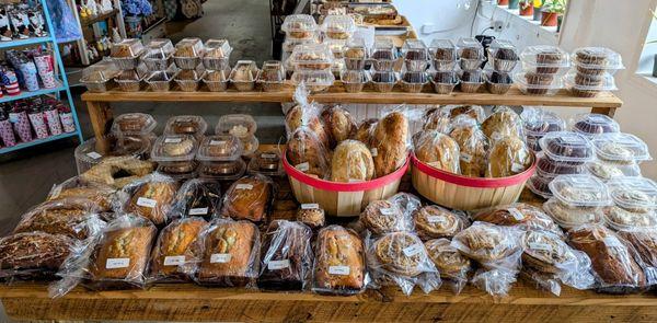 Fresh baked goods from our personal baker.