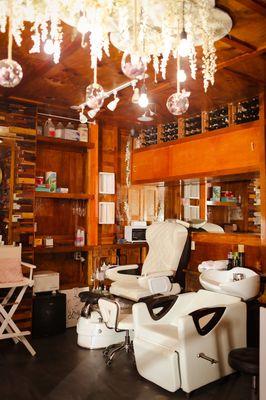 Get your pedicure in our new state of the heart massage chair!