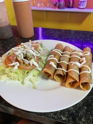 Chicken flautas
