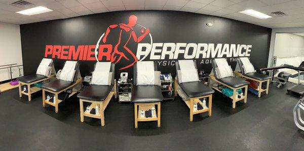 New logo with all new treatment tables and equipment