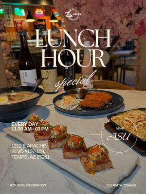 Lunch special 11:30 - 3 pm