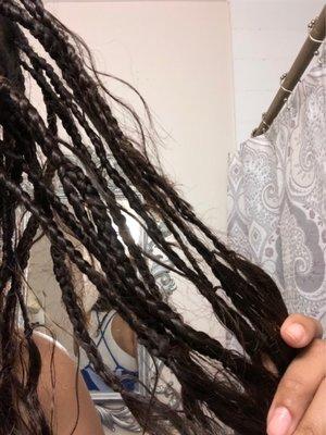 Look at my hair coming out