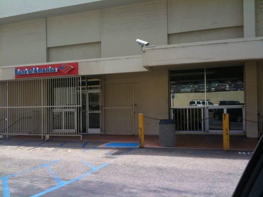 Parking lot entrance