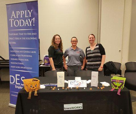 At Iowa Works Career Fair