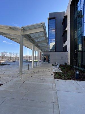 Side view of the front.