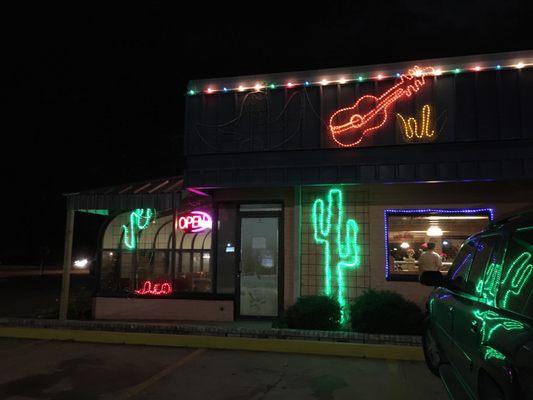 At night, December deco