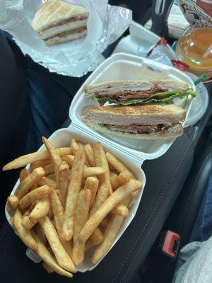 The club house and order of fries.