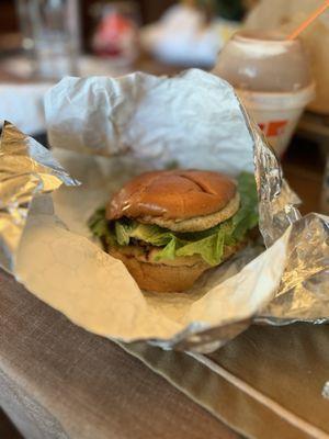 Single Cheeseburger with fried egg