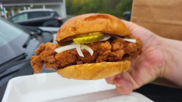Hot Honey Chicken Sandwich.