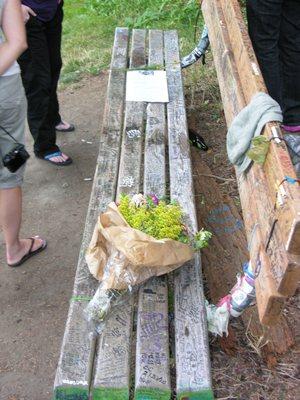 Kurt Cobain Memorial Bench