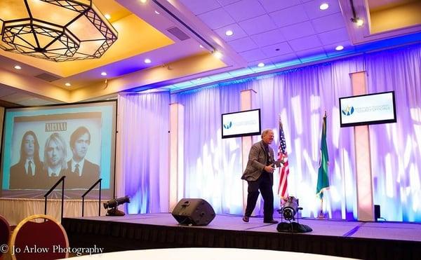 A snapshot of the stage AMP'D set up for us. Exactly how I wanted it.