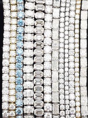 Any shape size and color of tennis bracelet.