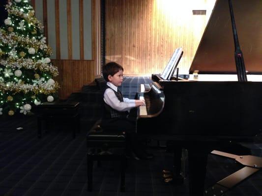 Student at our YTMS Winter 2014 Recital