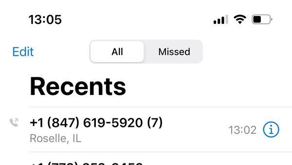 Kay you have 7 missed calls