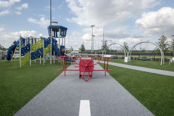 Innovation & ForeverLawn Playground Grass go hand in hand. We love this creative play space with Playground Grass!