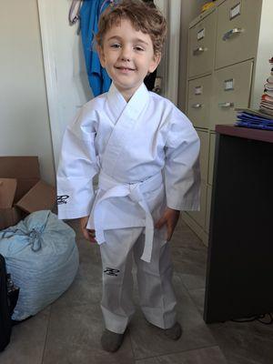 1st class! Isn't he adorable in that uniform!!