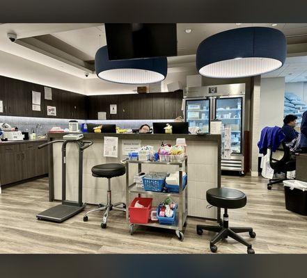 The main desk, where you leave your paperwork.