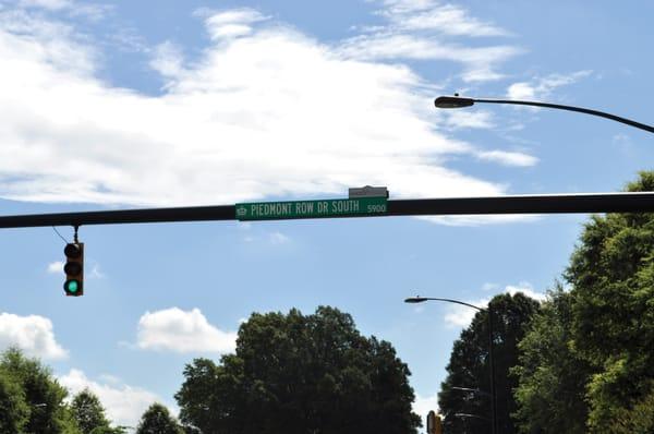 Turn onto Piedmont Row Drive South to find our awesome SouthPark location