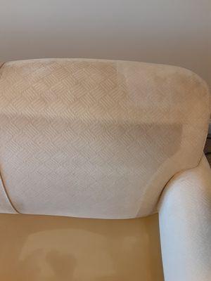 Making a dirty couch look like new