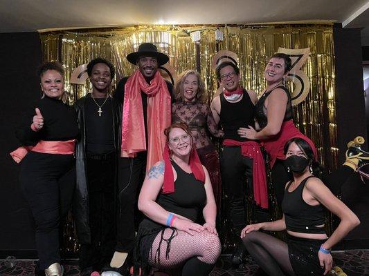 New year's roller dancers