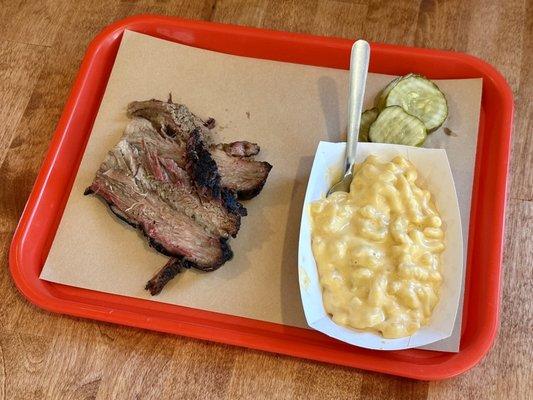 Beef Brisket and Mac & Cheese