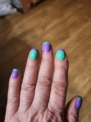 My gel manicure done by Lily