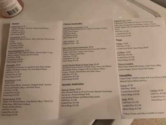 Vast selection of scrumptious food items!